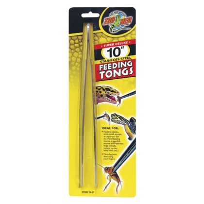 Super Deluxe Stainless Steel Feeding Tongs - 10"