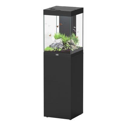 Tower 96 Aquarium & Cabinet - Black - 16"x16"x57.5"