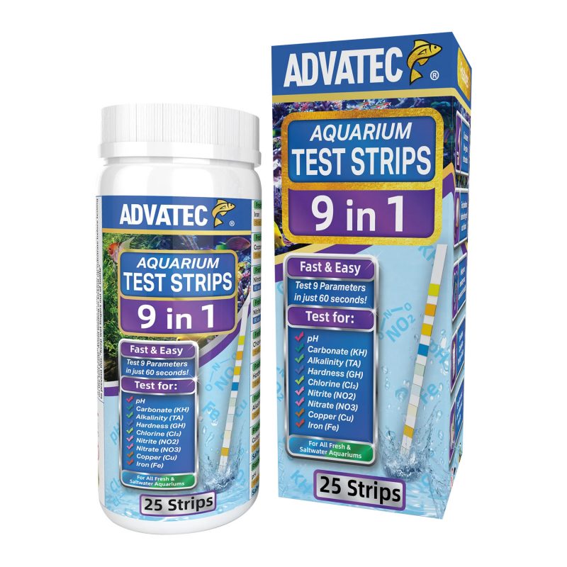 9 in 1 Aquarium Test Strips  - 25 Strips